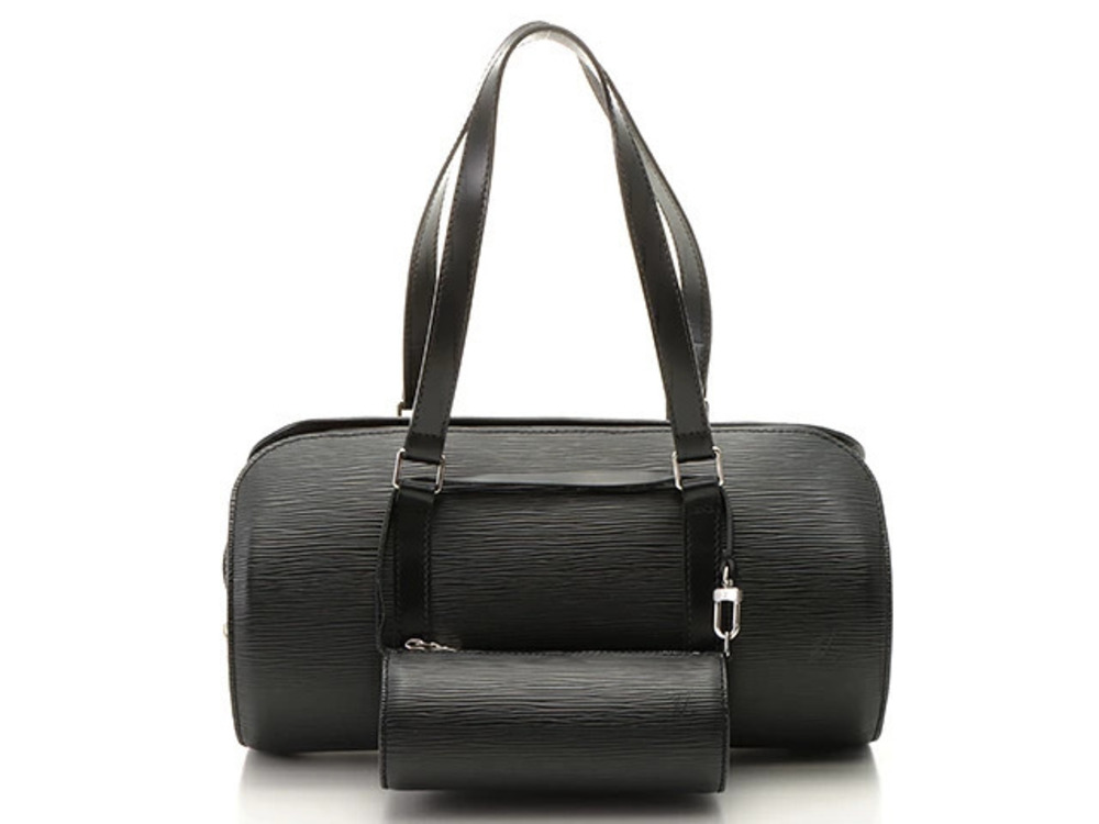 LOUIS VUITTON Handbag Soufflot Epi Noir Black